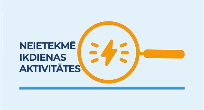 Palielināmā stikla ikona ar mirgojoša zibens simbolu